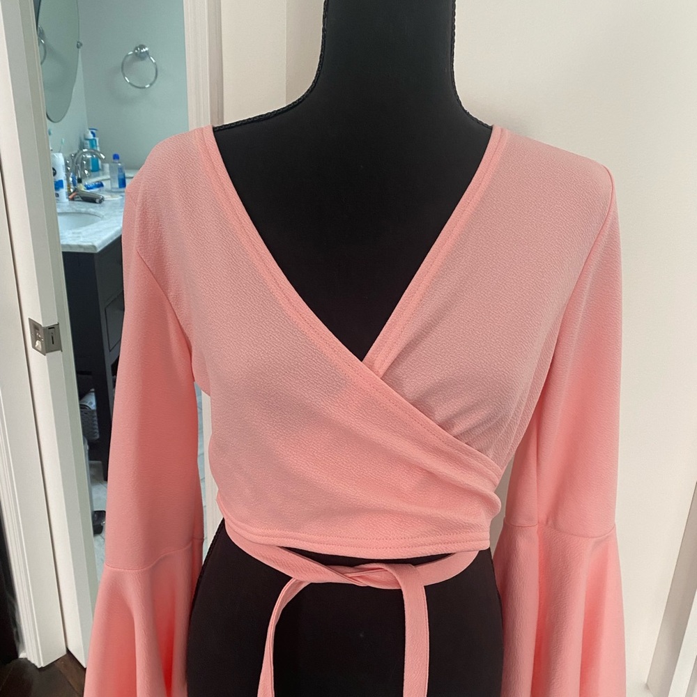 Pink Crop Top Size Large